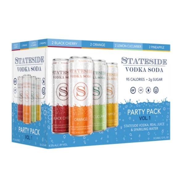 STATESIDE VODKA SODA PARTY PACK - 8 PACK