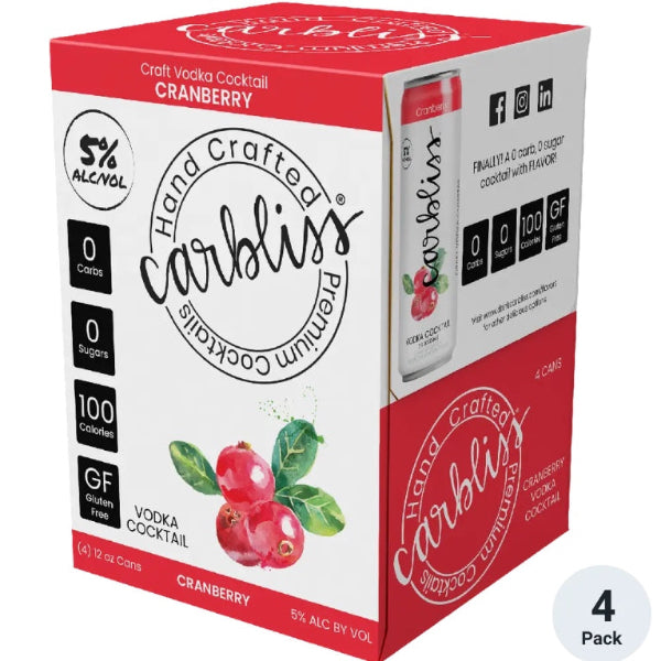 Carbliss Cranberry 4 pack