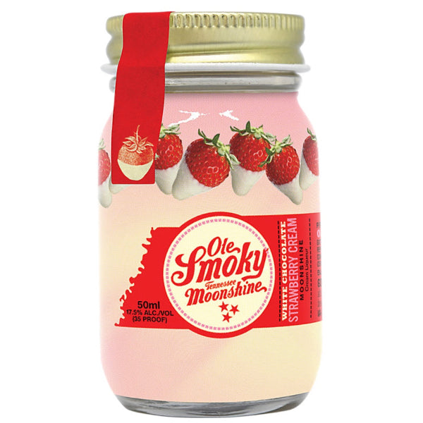 OLE SMOKY WHITE CHOCOLATE STRAWBERRY CREAM MOONSHINE 50ml