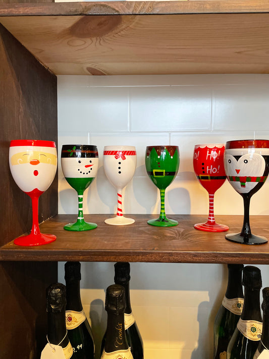 Holiday Wine Glasses