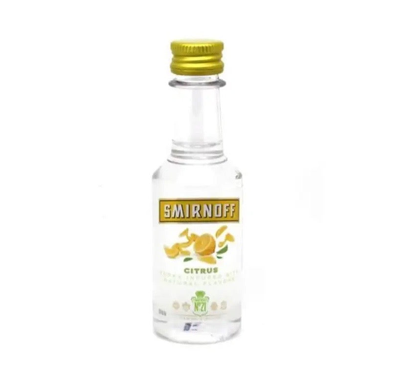 SMIRNOFF CITRUS FLAVORED VODKA 50ML