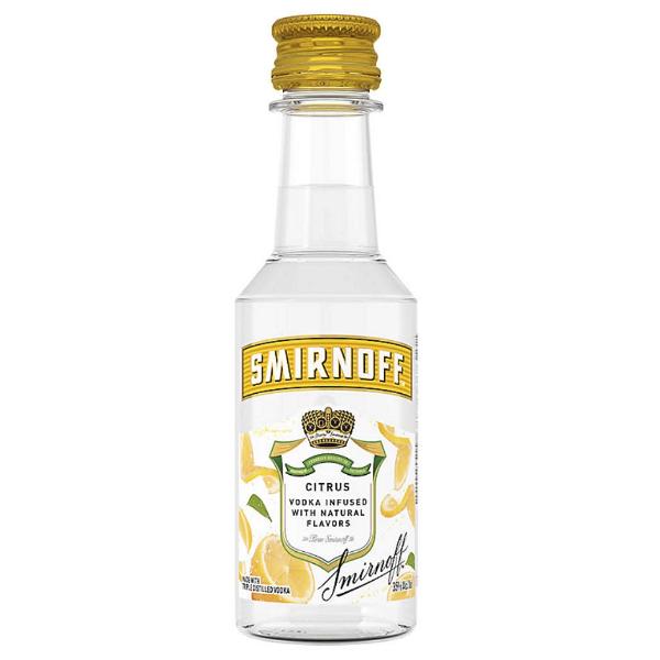 SMIRNOFF CITRUS FLAVORED VODKA 50ML