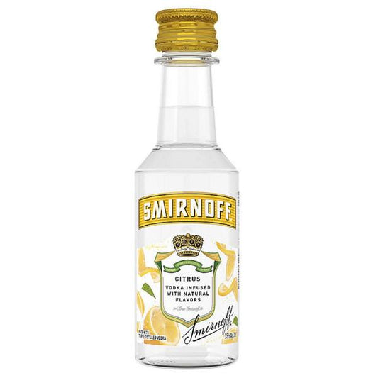 SMIRNOFF CITRUS FLAVORED VODKA 50ML