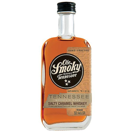 OLE SMOKY SALTY CARAMEL FLAVORED WHISKEY 50ml