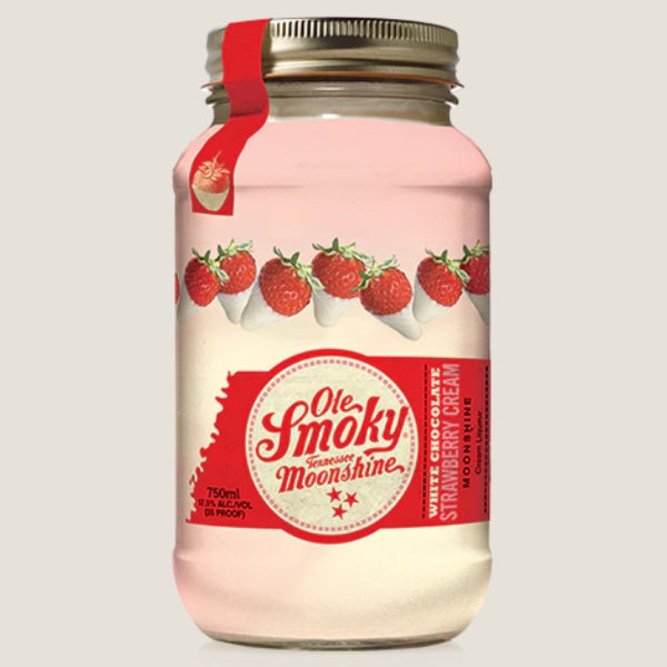 OLE SMOKY WHITE CHOCOLATE STRAWBERRY CREAM MOONSHINE