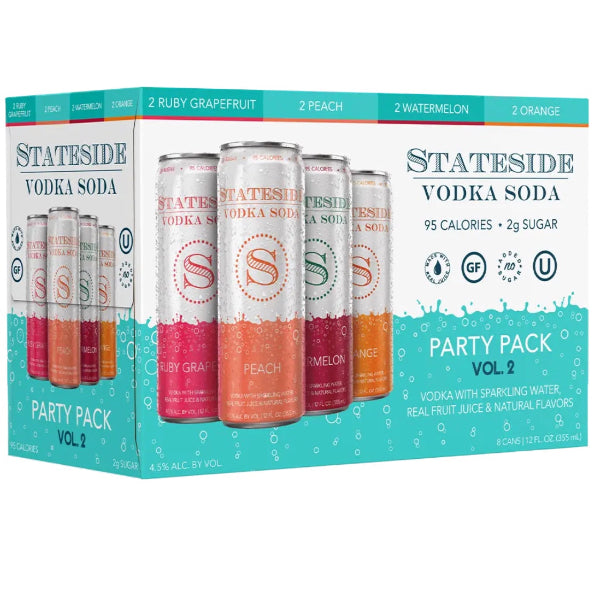 STATESIDE VODKA SODA PARTY PACK - 8 PACK