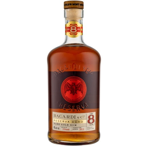 BACARDI AGED RUM RARE GOLD RESERVA OCHO 8 YR