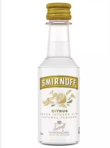 SMIRNOFF CITRUS FLAVORED VODKA 50ML