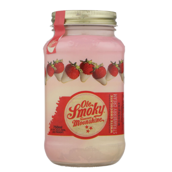 OLE SMOKY WHITE CHOCOLATE STRAWBERRY CREAM MOONSHINE