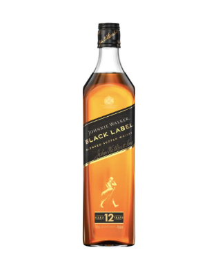 JOHNNIE WALKER BLENDED SCOTCH BLACK LABEL 12 YR